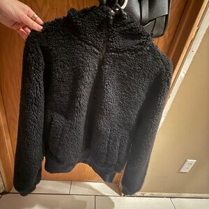 Lululemon Black Sherpa scuba Jacket